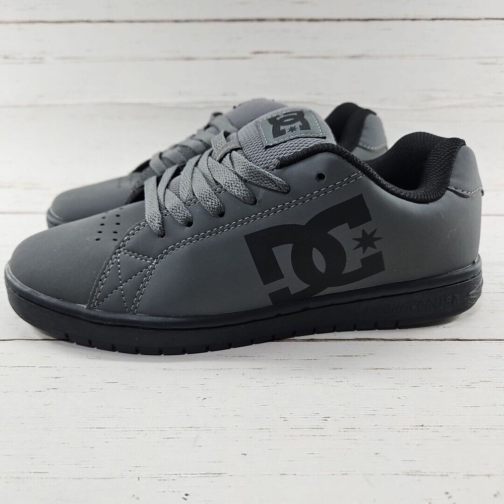 DC Shoes Gaveler Low Top Skate Sneakers Mens Size 8.5 Pewter Gray Black - Picture 1 of 10